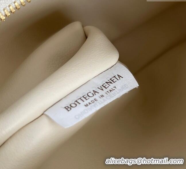 Reasonable Price Bottega Veneta Hula Hoop Hobo Bag in Smooth Leather 794902 Sea Salt White 2024