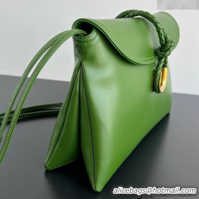 Big Discount Bottega Veneta Medium Liberta Cross-body bag in Smooth Calfskin 806034 Green 2024