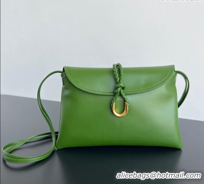 Big Discount Bottega Veneta Medium Liberta Cross-body bag in Smooth Calfskin 806034 Green 2024