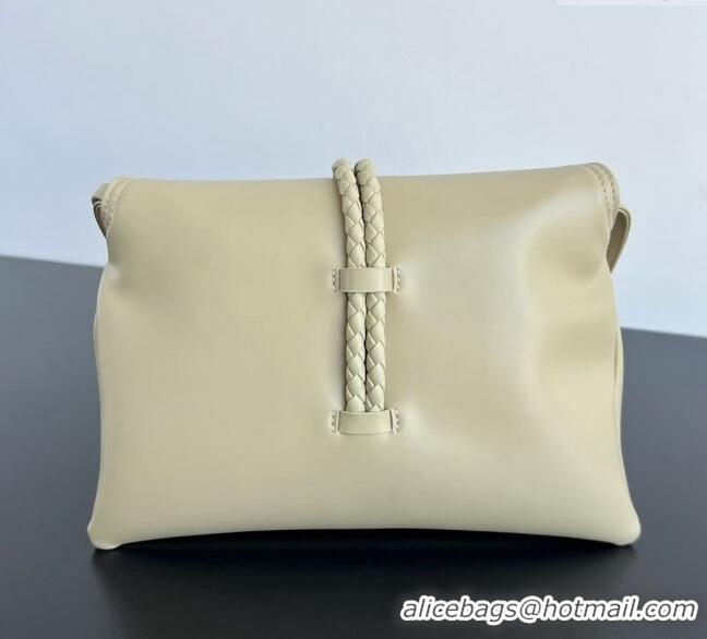 Unique Grade Bottega Veneta Small Liberta Cross-body bag in Smooth Calfskin 806030 Light Beige 2024