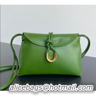 Famous Brand Bottega Veneta Small Liberta Cross-body bag in Smooth Calfskin 806030 Green 2024