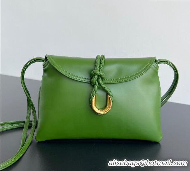 Famous Brand Bottega Veneta Small Liberta Cross-body bag in Smooth Calfskin 806030 Green 2024