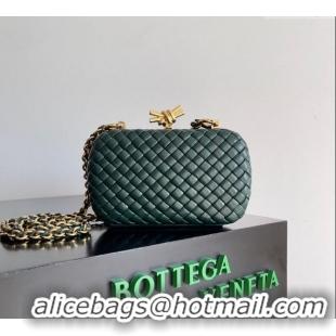 Low Price Bottega Veneta Knot With Chain Mini Bag 776662 Green 2024