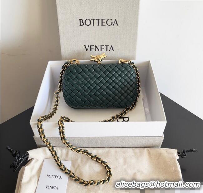 Low Price Bottega Veneta Knot With Chain Mini Bag 776662 Green 2024