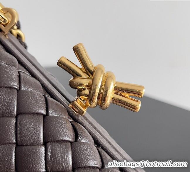 Big Discount Bottega Veneta Knot With Chain Mini Bag 776662 Fondant Brown 2024