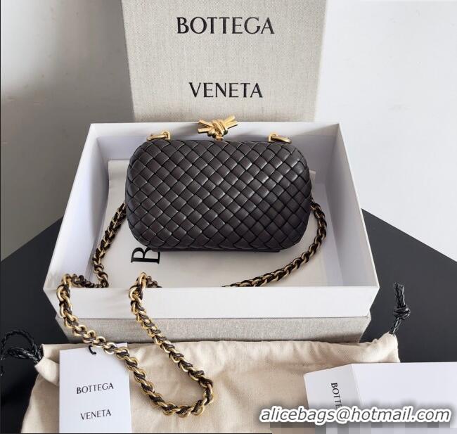 Big Discount Bottega Veneta Knot With Chain Mini Bag 776662 Fondant Brown 2024