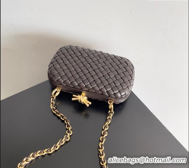 Big Discount Bottega Veneta Knot With Chain Mini Bag 776662 Fondant Brown 2024