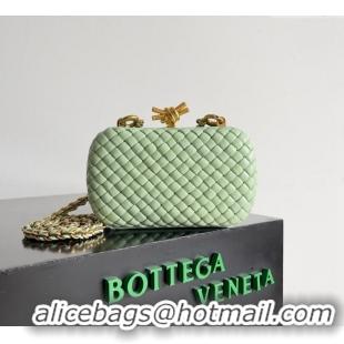 Top Grade Bottega Veneta Knot With Chain Mini Bag 776662 Light Green 2024