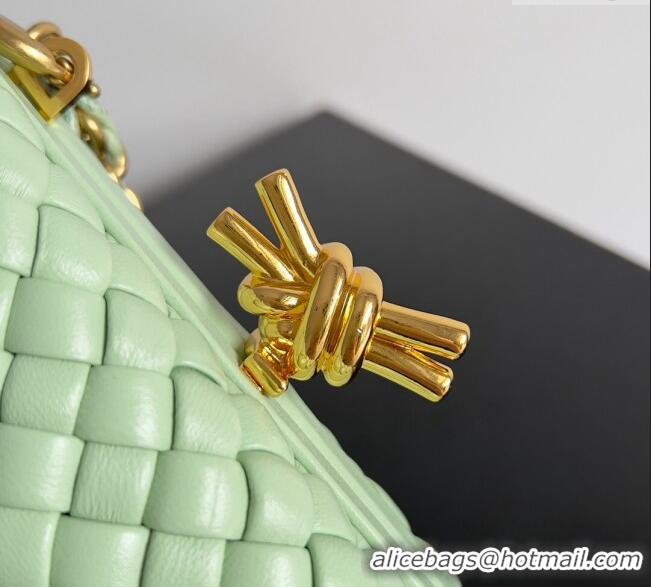 Top Grade Bottega Veneta Knot With Chain Mini Bag 776662 Light Green 2024