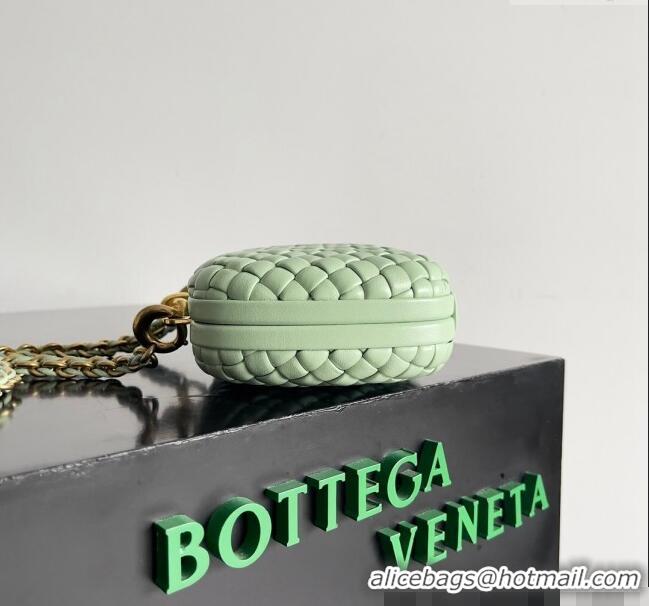 Top Grade Bottega Veneta Knot With Chain Mini Bag 776662 Light Green 2024