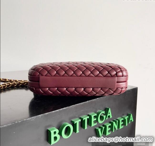 Top Grade Bottega Veneta Knot With Chain Mini Bag 776662 Burgundy 2024