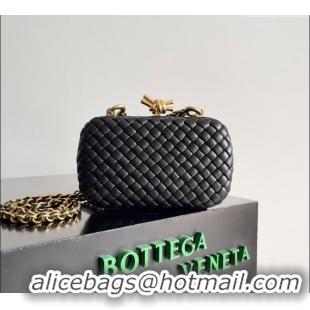 Well Crafted Bottega Veneta Knot With Chain Mini Bag 776662 Black 2024