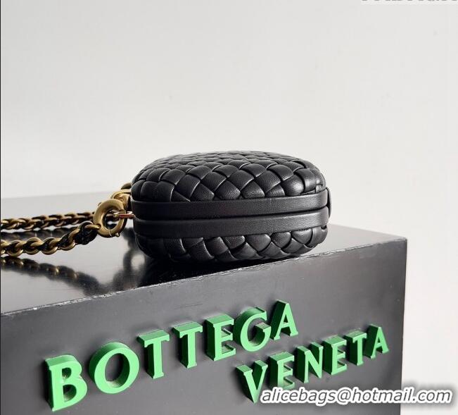 Well Crafted Bottega Veneta Knot With Chain Mini Bag 776662 Black 2024