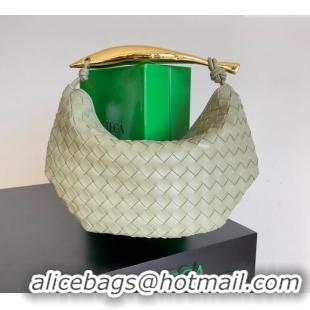 New Fashion Bottega Veneta Sardine Bag in Intrecciato Leather 716082 Travertine Green 2024