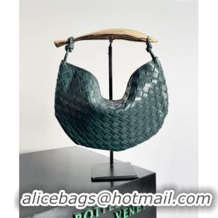 Inexpensive Bottega Veneta Sardine Bag in Intrecciato Leather 716082 Dark Green 2024