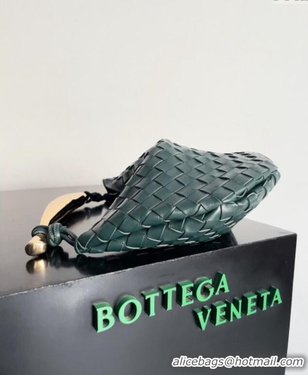 Inexpensive Bottega Veneta Sardine Bag in Intrecciato Leather 716082 Dark Green 2024