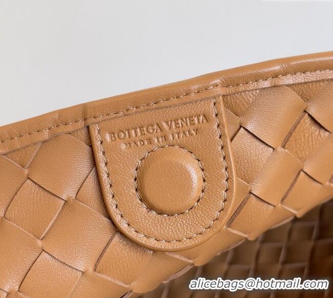 Pretty Style Bottega Veneta Sardine Bag in Intrecciato Leather 716082 Light Brown 2024