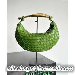 Good Quality Bottega Veneta Sardine Bag in Intrecciato Leather 716082 Green 2024