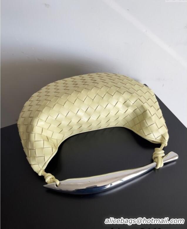 Luxurious Bottega Veneta Sardine Bag in Intrecciato Leather 716082 Light Yellow 2024