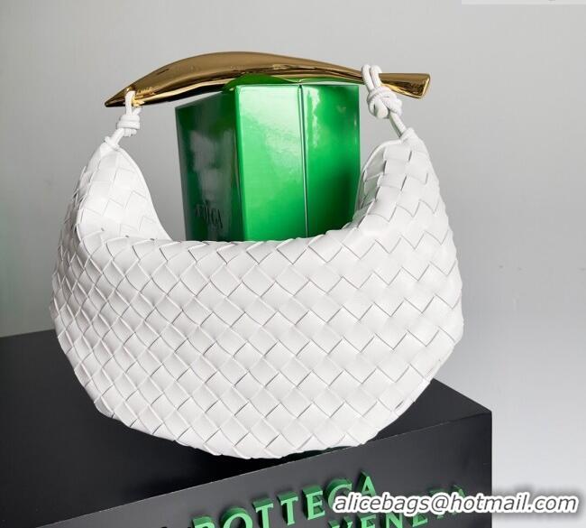 Well Crafted Bottega Veneta Sardine Bag in Intrecciato Leather 716082 White 2024