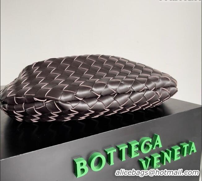 Shop Promotional Bottega Veneta Sardine Bag in Intrecciato Leather 716082 Chocolate Brown 2024