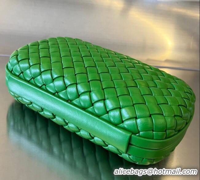 Top Design Bottega Veneta Knot Minaudiere Clutch in Padded Intreccio Leather 717622 Green 2024