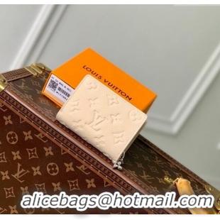 Trendy Design Louis Vuitton Clea Wallet in Cream Beige Supple Grained Leather M12188 2024 LV Ski Collection