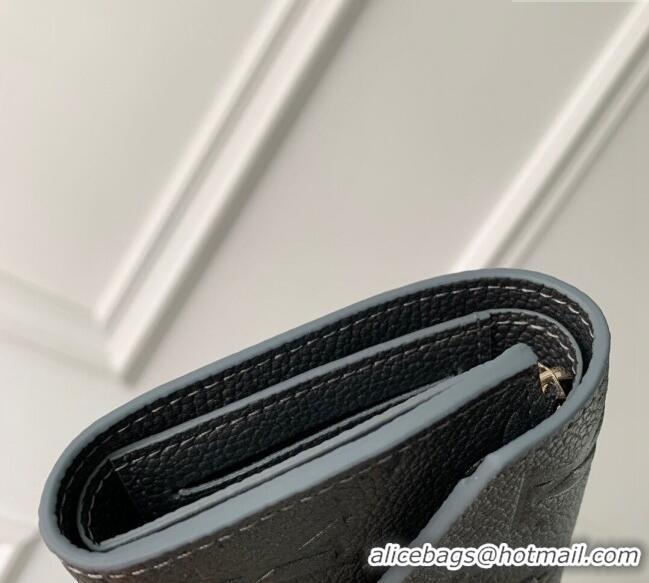 Well Crafted Louis Vuitton Victorine Wallet in Gunmetal Black Supple Grained Leather M12746 2024 LV Ski Collection