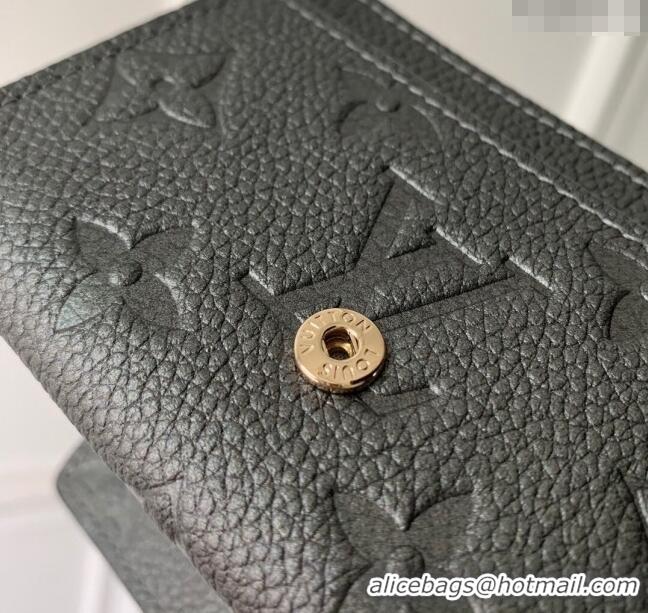 Promotional Louis Vuitton Business Card Holder Wallet in Gunmetal Black Supple Grained Leather M12177 2024 LV Ski Collec