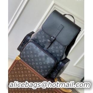 Shop Discount Louis Vuitton Trio Backpack bag in Black Monogram Canvas M44658 2024