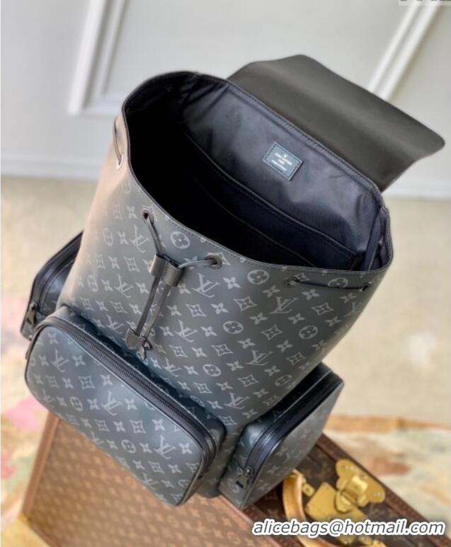 Shop Discount Louis Vuitton Trio Backpack bag in Black Monogram Canvas M44658 2024