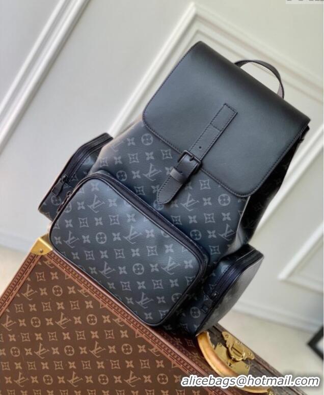 Shop Discount Louis Vuitton Trio Backpack bag in Black Monogram Canvas M44658 2024