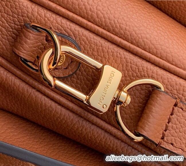 Top Grade Louis Vuitton Pochette Metis Shoulder Bag in Cognac Brown Monogram Leather M12711 2024