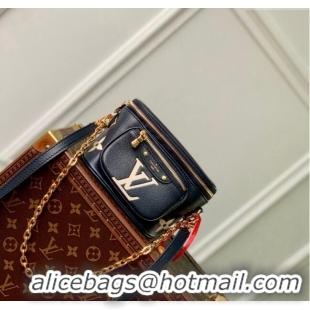 Grade Quality Louis Vuitton Mini Bumbag in Monogram Empreinte Leather M46917 Black/Cream Beige 2024