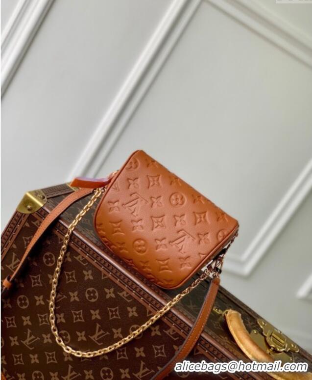 Classic Specials Louis Vuitton Mini Bumbag in Monogram Empreinte Embossed Leather M83275 Cognac Brown 2024