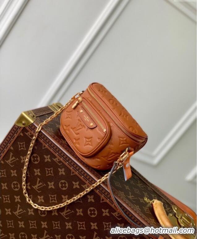 Classic Specials Louis Vuitton Mini Bumbag in Monogram Empreinte Embossed Leather M83275 Cognac Brown 2024