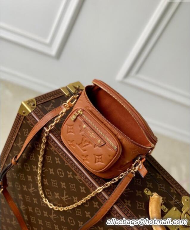 Classic Specials Louis Vuitton Mini Bumbag in Monogram Empreinte Embossed Leather M83275 Cognac Brown 2024