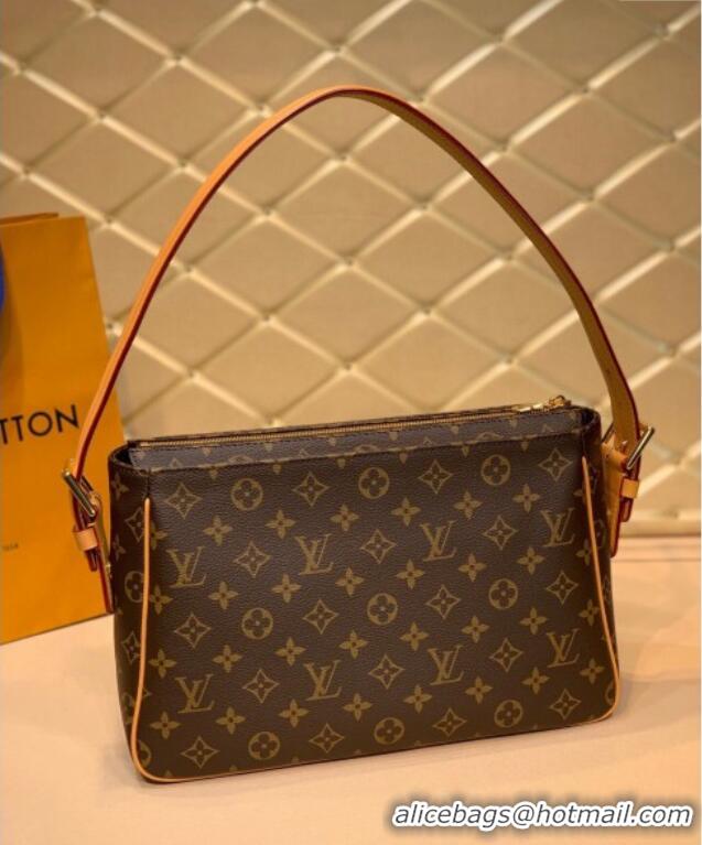 Top Grade Louis Vuitton Vintage Monogram Canvas Large Shoulder Bag M45468 2024