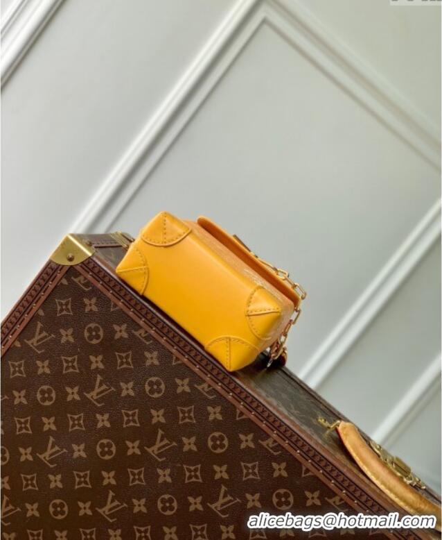 Well Crafted Louis Vuitton Mens Nano Steamer Mini Bag in Yellow Monogram Heritage Canvas M12655 2024