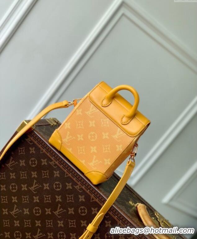 Well Crafted Louis Vuitton Mens Nano Steamer Mini Bag in Yellow Monogram Heritage Canvas M12655 2024