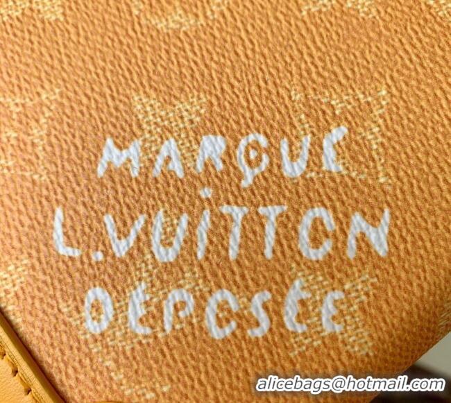 Well Crafted Louis Vuitton Mens Nano Steamer Mini Bag in Yellow Monogram Heritage Canvas M12655 2024