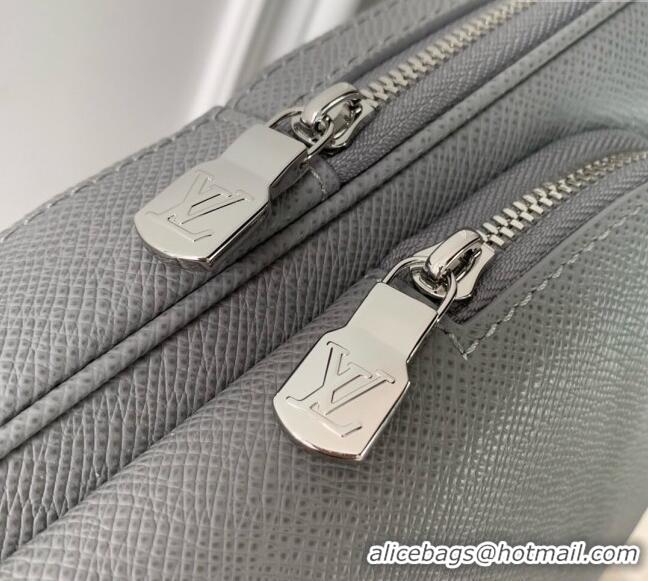 Inexpensive Louis Vuitton Mens Avenue Slingbag NM in Taiga Cowhide Leather M30951 Grey 2024