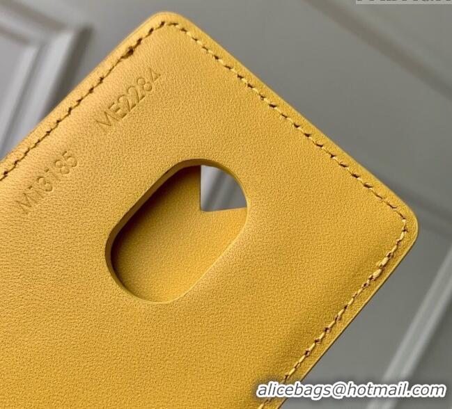 Top Grade Louis Vuitton Porte-Cartes Magnet Card Holder M12853 Yellow 2024