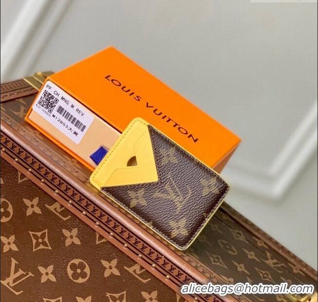 Top Grade Louis Vuitton Porte-Cartes Magnet Card Holder M12853 Yellow 2024