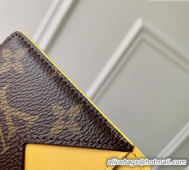 Top Grade Louis Vuitton Porte-Cartes Magnet Card Holder M12853 Yellow 2024