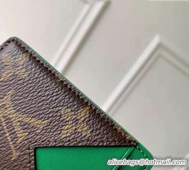 Pretty Style Louis Vuitton Porte-Cartes Magnet Card Holder M12855 Green 2024