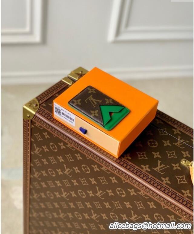 Pretty Style Louis Vuitton Porte-Cartes Magnet Card Holder M12855 Green 2024