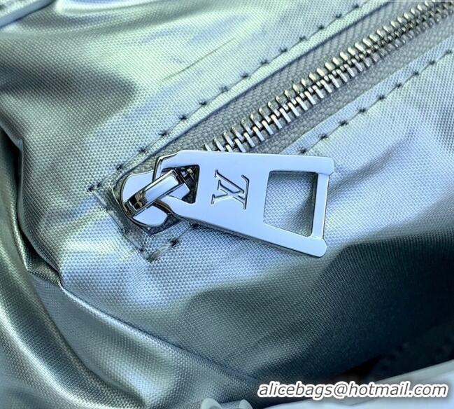 Super Quality Louis Vuitton OnTheGo MM Tote Bag in Frost Gradient Silver Monogram Nylon M11847 2024