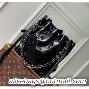 Pretty Style Louis Vuitton Noe Trunk PM Bucket Bag in Black Monogram Leather M13484 Cruise 2025