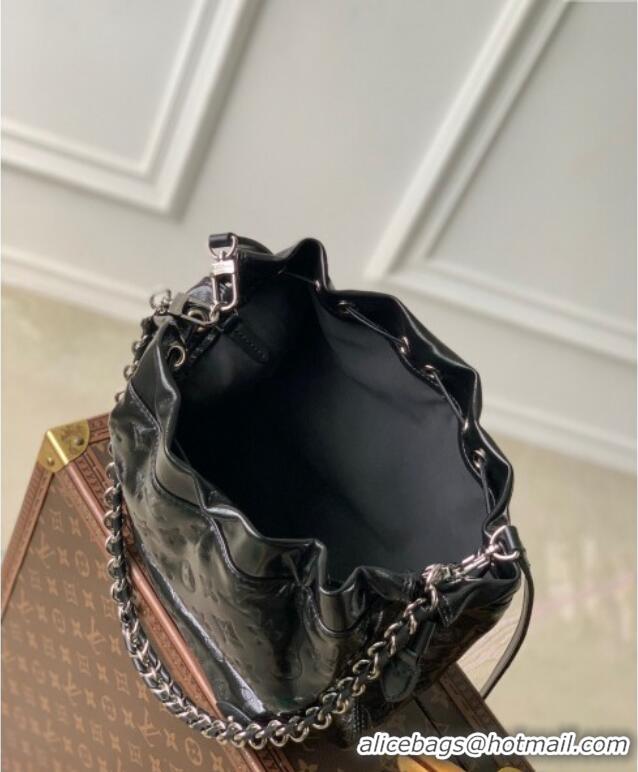 Pretty Style Louis Vuitton Noe Trunk PM Bucket Bag in Black Monogram Leather M13484 Cruise 2025